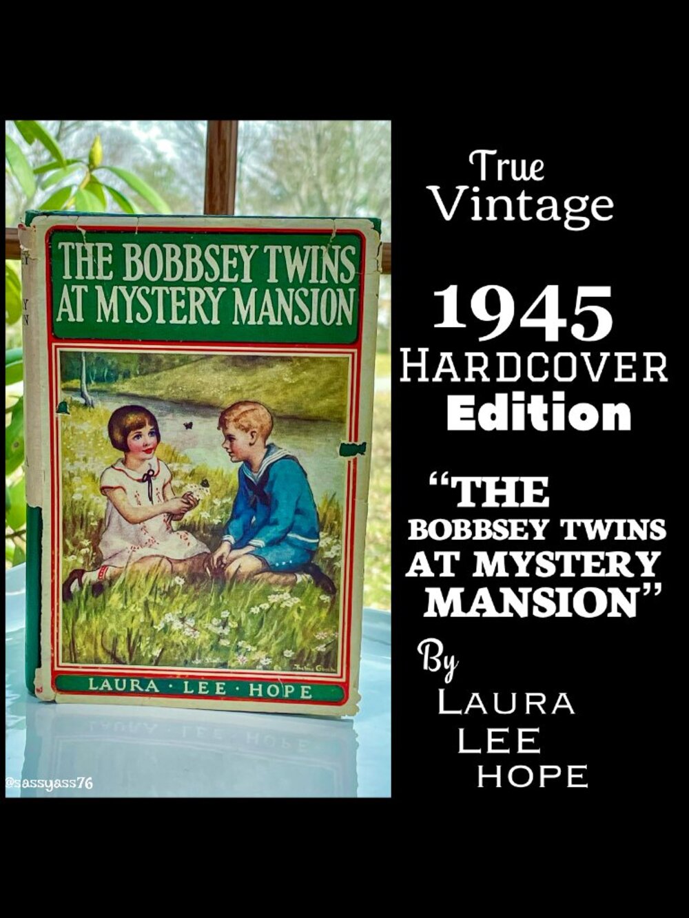 ▪️ANTIQUE/VTG▪️1945 Hardcover Ed "The Bobbsey Twins At Mystery Mansion